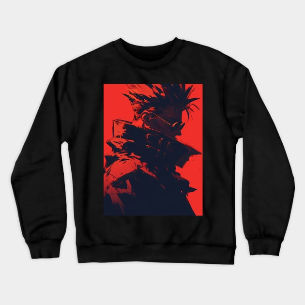 Legendary Gunslinger: Space Western Anime-Manga Adventure Crewneck Sweatshirt by insaneLEDP